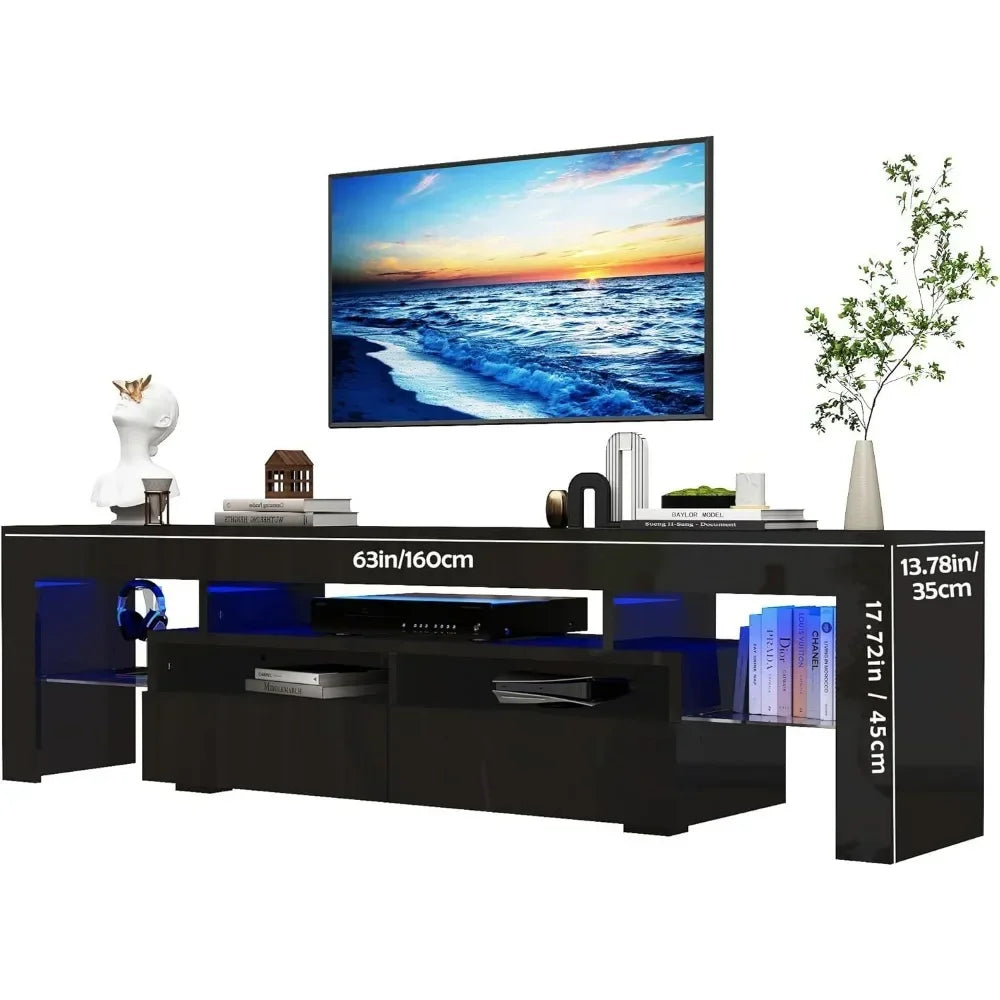 63in Gloss Entertainment Center for 65/70 Inch TV