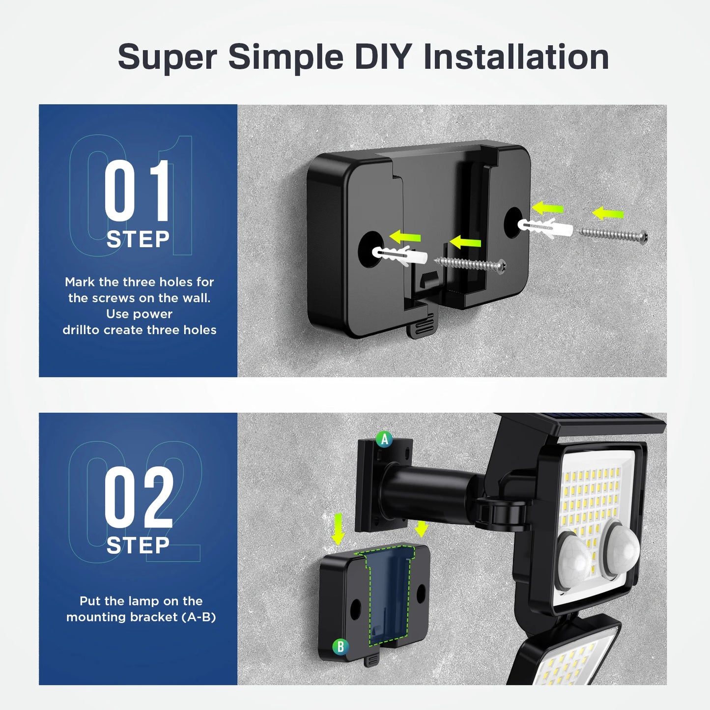 Solar Outdoor LED Motion Sensor Lights
