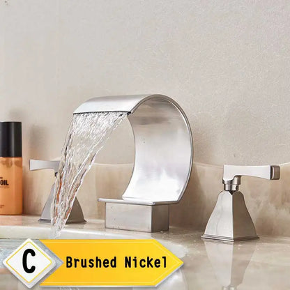 Golden Waterfall Basin Faucet