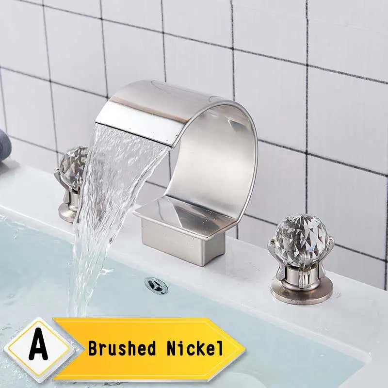 Golden Waterfall Basin Faucet