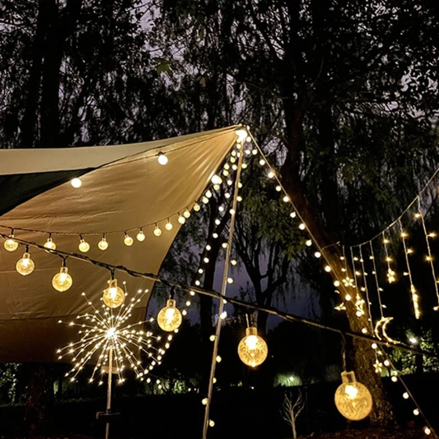 Colorful 6m Outdoor LED Camping String Lights