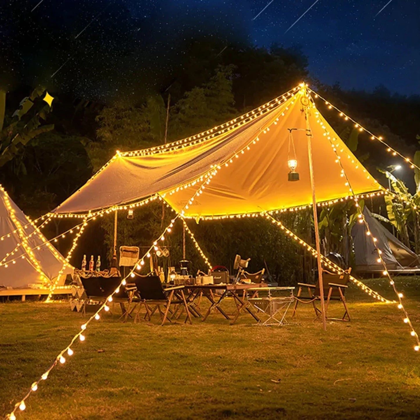 Colorful 6m Outdoor LED Camping String Lights