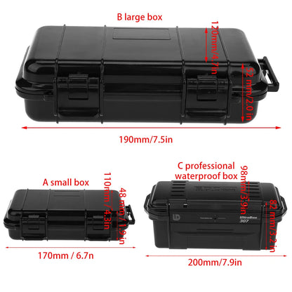 Outdoor Waterproof Shockproof, Pressure proof sealed Case (3 Types)