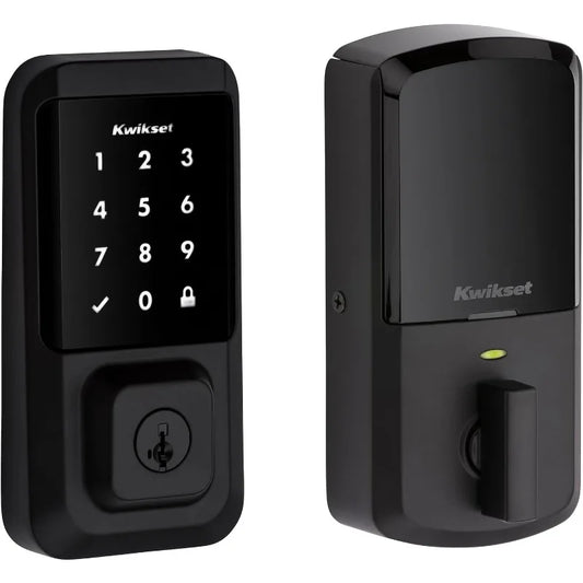 Kwikset Halo Touchscreen Wi-Fi Smart Door Lock, Keyless Entry Electronic  Door Lock, No Hub Required App Remote Control