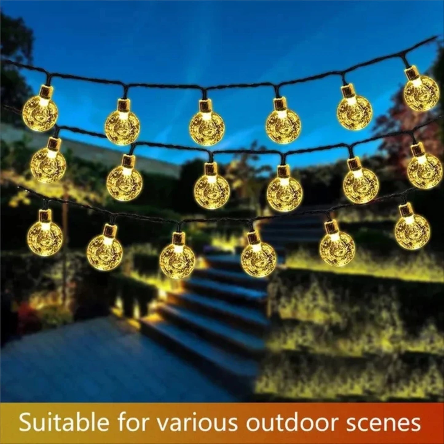 Colorful 6m Outdoor LED Camping String Lights