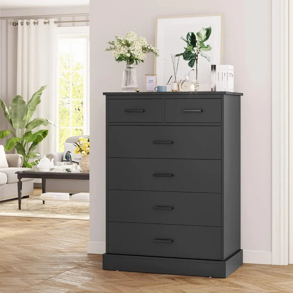 Hasuit Black Dresser for Bedroom