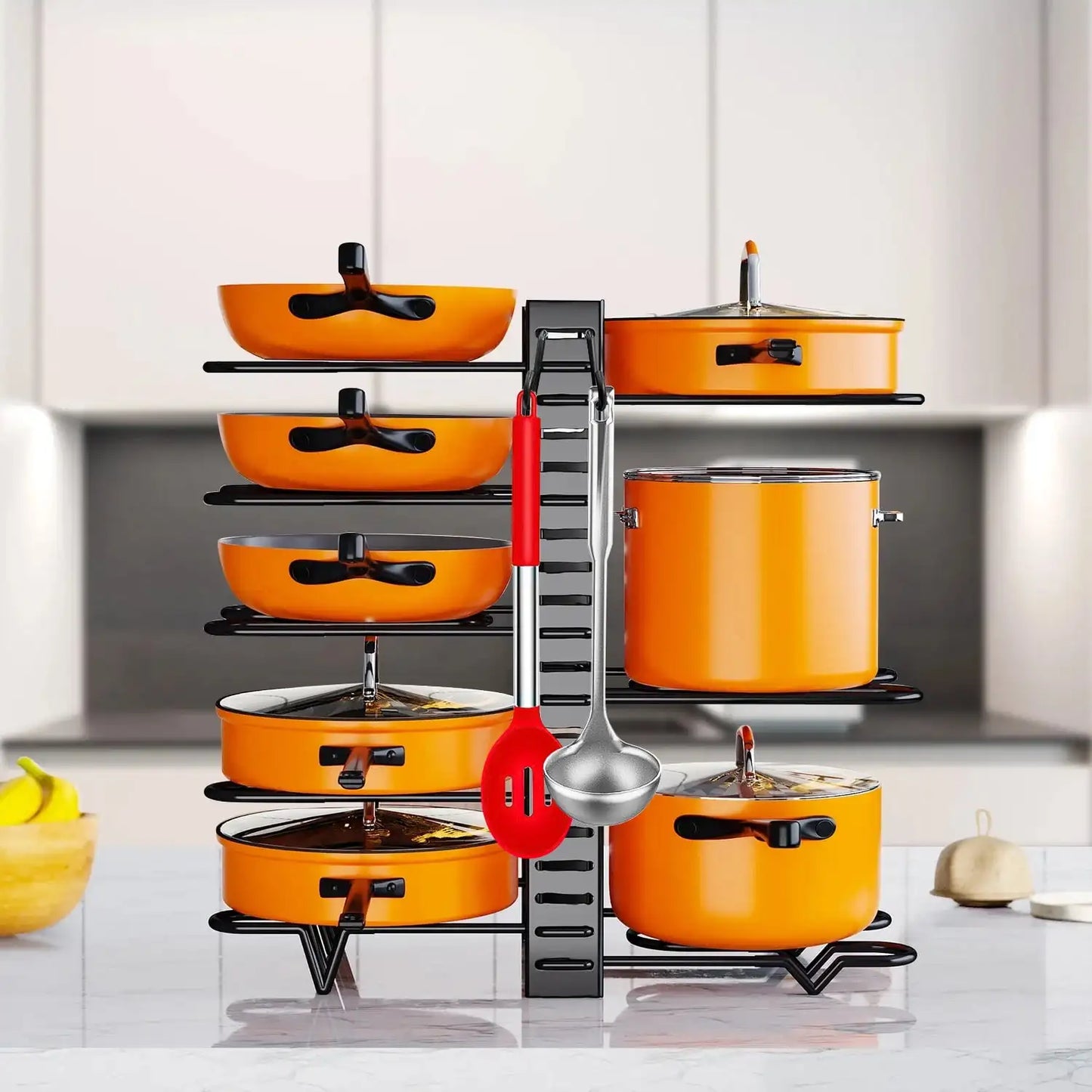 Pots and Pans Organizer Rack