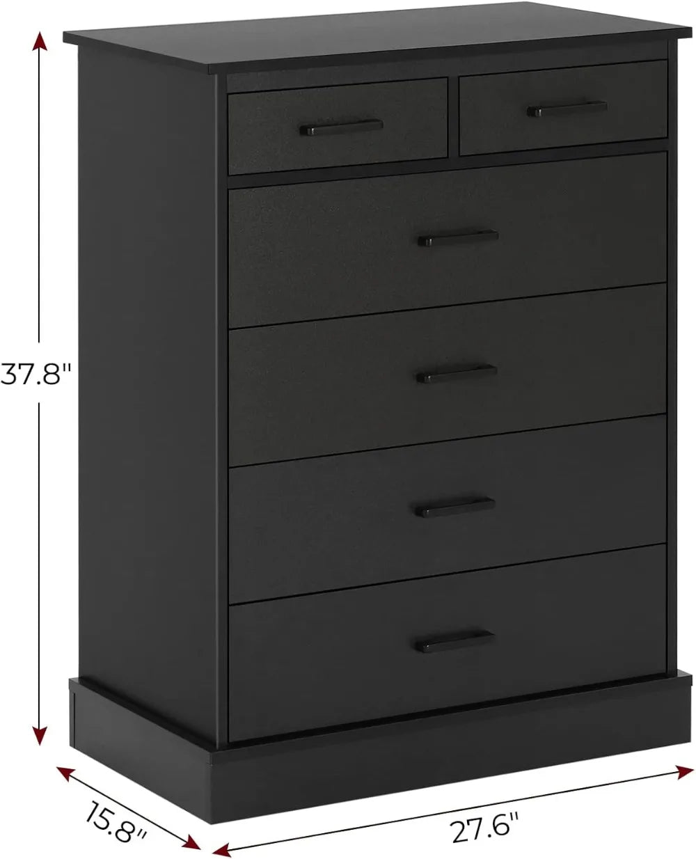 Hasuit Black Dresser for Bedroom