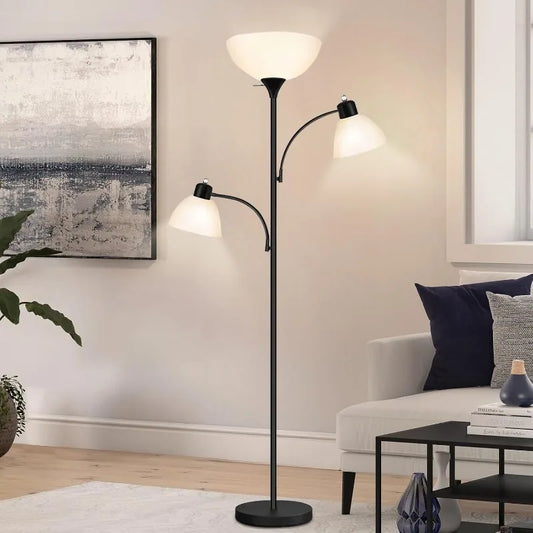 72" Torchiere Floor Lamp with Reading Lights