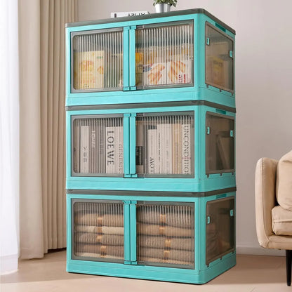 Stackable Storage Bins with Lids and Wheels