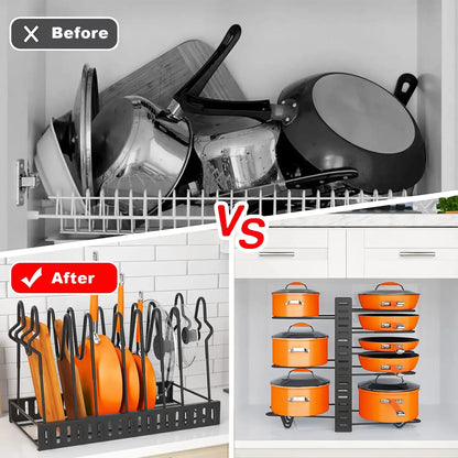 Pots and Pans Organizer Rack